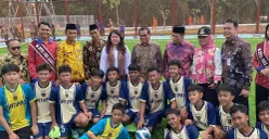Gubernur Jakarta, Pramono Anung di Taman Meruya Sport Park, Jakarta Barat, Kamis, 12 Februari 2026. (Sumber: Poskota/M. Tegar Jihad)