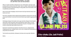 Gandhi Sehat, musisi cilik asal Sleman, saat proses rekaman lagu-lagu dalam EP “Cita-citaku (Ga Jadi Polisi)”. Foto: Dok. Manajemen Gandhi Sehat. (Sumber: Instagram/@gandhi_sehat)