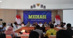 Mediasi sengketalahan antara warga Desa Bekambit dan Desa Bekambit Asri dengan PT Sebuku Sejaka Coal (SSC) di Kalimantan Selatan. (Sumber: Kementerian ATR//BPN)