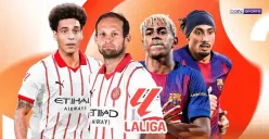 Siaran live streaming Girona vs Barcelona di pekan ke-24 La Liga 2025/2026. (Sumber: Vidio.com)
