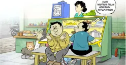 Obrolan warteg tentang Imlek, Senin, 16 Februari 2026. (Sumber: Poskota/Arif Setiadi)