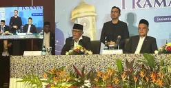 Ketua MUI, Anwar Iskandar saat jumpa pers sidang Isbat 1 Ramadhan 1447 H di Hotel Borobudur, Jakarta Pusat, Selasa, 17 Februari 2026. (Sumber: Poskota/M. Tegar Jihad)