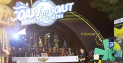 bank bjb menggelar event Coast to Coast Night Trail Ultra. (Sumber: Dok. bank bjb)