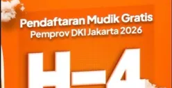 Pendaftaran mudik gratis Pemprov DKI Jakarta (Sumber: Instagram/@dishubdkijakarta)