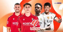 Tonton live streaming Osasuna vs Real Madrid di pekan ke-24 La Liga 2025/2026. (Sumber: Vidio.com)