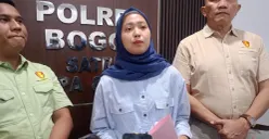 Kasat PPA-PPO Polres Bogor AKP Silfi Adi Putri saat melakukan keterangan pers. (Sumber: Poskota/Giffar Rivana)