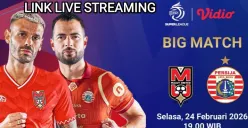 Link live streaming Malut United vs Persija Jakarta. (Sumber: Vidio)