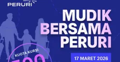 Jadwal pendaftaran mudik gratis Peruri 2026. (Sumber: Instagram/@peruri.indonesia)