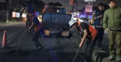 Ilustrasi perbaikan jalan di Kabupaten Bogor. (Sumber: Dok. Kominfo Bogor)