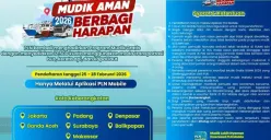 Program Mudik Gratis PLN 2026 resmi dibuka dengan pendaftaran online 25-28 Februari. (Sumber: Instagram/@pln_id)