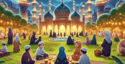 Ilustrasi kegiatan cerdas cermat Ramadhan (Sumber: Gemini AI)