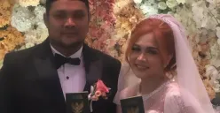 Potret pernikahan musisi Virgoun Tambunan dengan Lindi Fitriyana. (Sumber: Instagram/@lindifitriyana)