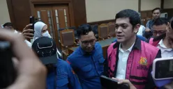 Sidang putusan perkara korupsi tata kelola minyak mentah dan produk kilang pada PT Pertamina (persero) di Pengadilan Tipikor, Jakarta Pusat. (Sumber: Kejagung)
