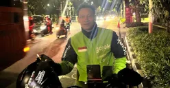 Ilham 26 tahun salah satu ojol. (Sumber: Poskota/M Tegar Jihad)