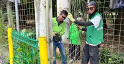 Sudintamhut Jakarta Timur di Hutan Kota Cawang, Jakarta Timur, Sabtu, 28 Februari 2026. (Sumber: Poskota/M Tegar Jihad)