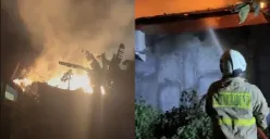 10 vila mewah di uluwatu Bali terbakar (Sumber: TikTok/damkar_kabupaten_badung)