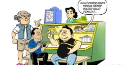 Obrolan Warteg membahas tentang semangat. (Sumber: Poskota/Arif Setiadi)