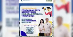 Proses seleksi PPPK Kementerian HAM 2025 menjadi peluang pengabdian bagi putra-putri terbaik bangsa untuk memperkuat layanan dan perlindungan HAM di Indonesia. (Sumber: Instagram/@kementerian_ham)