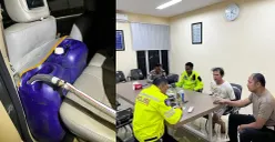 Aparat kepolisian menangkap seorang pria berinisial DP (23) karena diduga mengangkut bahan bakar minyak (BBM) jenis solar bersubsidi secara ilegal di Rest Area KM 21B Tol Jagorawi, Bogor, pada Minggu, 4 Januari 2026 malam. (Sumber: Dok. Polres Depok)