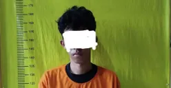 Pelaku saat diamankan di Polsek Jatiuwung. (Sumber: Dok. Polsek Jatiuwung)