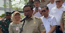 Gubernur DKI Jakarta Pramono Anung saat doorstop kepada awak media, Selasa, 6 Januari 2026. (Sumber: Istimewa)