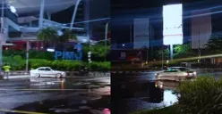 Aksi mobil BMW drifting di jalan kawasan Pondok Indah, Kebayoran Lama, Jakarta Selatan. (Sumber: Instagram/@joansyahputra)