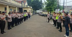 Apel sosialisasi KUHP terbaru di Mapolsek Cinere, Kota Depok, Rabu, 7 Januari 2026. (Sumber: Poskota/Angga Pahlevi)
