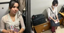 Pramugari gadungan Batik Air, Khairun Nisa, akhirnya menyampaikan permintaan maaf dan pengakuan terbuka usai viral menyamar di penerbangan Palembang–Jakarta. (Sumber: X/@ndymanoballl)