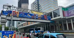 JPO Sarinah, MH Thamrin, Jakarta Pusat. (Sumber: Poskota/M. Tegar Jihad)