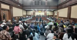 Suasana sidang pembacaan tanggapan jaksa terhadap eksepsi terdakwa Nadiem Makarim di Pengadilan Tipikor Jakarta, Kamis, 8 Januari 2026. (Sumber: Dok. Kejagung)