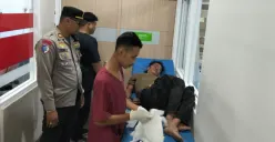 K alias Jack saat diamankan pihak Polsek Citeureup pada Sabtu malam, 10 Januari 2026. (Sumber: Polsek Citeureup)