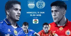 Nobar Persib vs Persija di pekan ke-17 Super League 2026 sore hari ini, Minggu, 11 Januari 2026. (Sumber: Instagram/@liga1match)