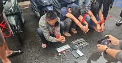 Pelaku saat berhasil diamankan oleh Unit Reskrim Polsek Jatiuwung. (Sumber: Dok. Polsek Jatiuwung)