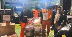 Potret penyaluran bantuan logistik bagi warga terdampak banjir di Jakarta Utara. (Sumber: BPBD DKI Jakarta)