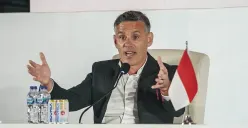 John Herdman diperkenalkan secara resmi sebagai pelatih kepala Timnas Indonesia oleh PSSI di Jakarta, Selasa, 13 Januari 2026. (Sumber: Poskota/Bilal)