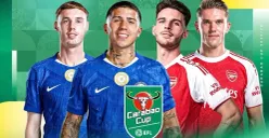 Tonton live streaming Chelsea vs Arsenal di Carabao Cup Kamis, 15 Januari 2026 pukul 03.00 WIB (Sumber: Vidio.com)
