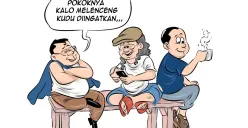 Obrolan Warteg hari ini. (Sumber: Poskota/Arif Setiadi)