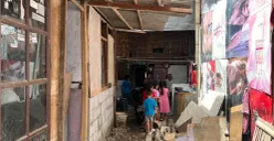 Suasana perkampungan di Kampung Bilik, Kalideres, Jakarta Barat. (Sumber: Poskota/Pandi Ramedhan)