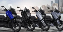 Yamaha menyegarkan XMAX Connected dengan warna baru Metallic Blue dan Ceramic Grey untuk pasar Indonesia. (Sumber: Yamaha)