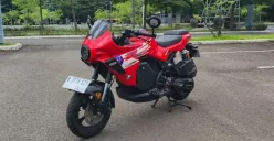 QJMotor Cito 150 jadi alternatif motor sport matik di Indonesia. Desain mungil bergaya Eropa, mesin 150 cc CVT. (Sumber: Poskota/Erwan Hartawan)