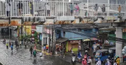 Ilustrasi, wilayah Jakarta rawan banjir di tengah cuaca buruk dengan curah hujan tinggi. (Sumber: Poskota/Bilal Nugraha)
