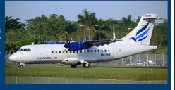 Pesawat ATR 400 milik Indonesia AIr Transport dikabarkan hilang kontak di Maros, Makassar, Sulawesi Selatan. (Sumber: Indonesia Air Transport)
