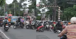 Polda Metro Jaya menindak tegas pengendara roda dua maupun roda empat yang melawan arus di Jalan Adhyaksa, kawasan Lebak Bulus, Jakarta Selatan, Sabtu, 17 Januari 2026. (Sumber: TMC Polda Metro Jaya)