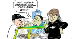 Obrolan Warteg akhir pekan. (Sumber: Poskota/Arif Setiadi)