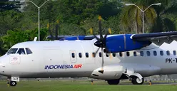 Ilustrasi pesawat ATR 400 yang hilang kontak di Maros, Sulawesi Selatan. (Sumber: Dok. Indonesia Air)