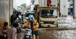Ilustrasi banjir Jakarta. (Sumber: Poskota/Bilal Nugraha)