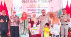 Wakil Gubernur Jakarta Rano Karno saat meluncurkan Program Gigi Anak Sehat (GAS) Kecamatan Pasar Rebo, Jakarta Timur, pada Senin, 19 Januari 2026. (Sumber: Kominfotik Pemprov Jakarta)