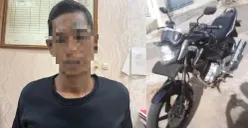 Pelaku AS saat diamankan di ruang Satreskrim Polres Serang. (Sumber: Dok. Satreskrim Polres Serang)