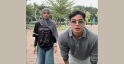 Video TikTok Mikhail Iman dan Ria Ricis (Sumber: TikTok/@mikhailimaan)
