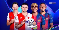 Tonton live streaming Slavia Praha vs Barcelona di Liga Champions 2025/2026 (Sumber: Vidio.com)